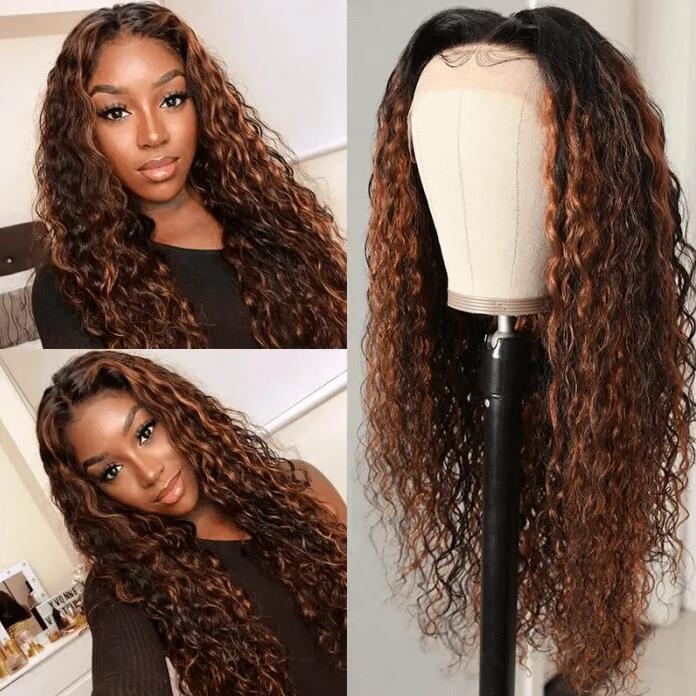 chocolate brown highlight wig