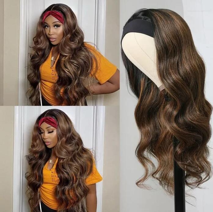 fb30 brown headband wig